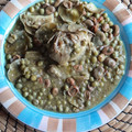 El cooksnap de Juan Antonio Iglesias cuando hizo Alcachofas con guisantes y habas. Alcauciles con chícharos y habas (como se dice en Cádiz).