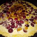 El cooksnap de Corina Caro cuando hizo Kuchen de cerezas y duraznos con crema.