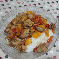 El cooksnap de bloxer cuando hizo Fideos de arroz con pollo, salsa de cacahuete y lima.
