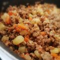 El cooksnap de Bibi García cuando hizo Picadillo de res.