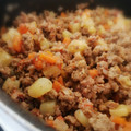 El cooksnap de Bibi García cuando hizo Picadillo de res.