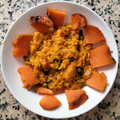 El cooksnap de Sandra Ruano cuando hizo Paella de verduras.