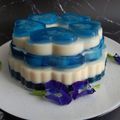 Cooksnap dari Isnawati untuk resep Butterfly pea & Pandan Milk layered pudding