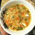 Debalina Sarkar Sutradhar's cooksnap of when they made ভেজি ম্যাগি স্যুপ (veggie maggi soup recipe in Bengali).