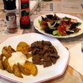 El cooksnap de Ali :) cuando hizo Salsa blanca kebab.