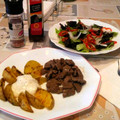 El cooksnap de Ali :) cuando hizo Salsa blanca kebab.