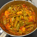 El cooksnap de ana belen cuando hizo Judías verdes de bote con fritada de pisto.