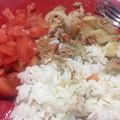 El cooksnap de Pablo Morales cuando hizo Arroz con atún en lata.