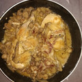 El cooksnap de Carolina cuando hizo Pollos picantones con champiñones.
