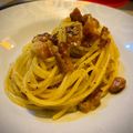 Cooksnap de cefernan quando cozinhou Spaghetti Carbonara.