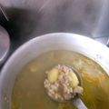 El cooksnap de John Atarihuana cuando hizo Caldo pintado.