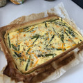 El cooksnap de Carla Mollà cuando hizo Quiche de pavo y esparragos.