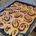 El cooksnap de cris cuando hizo Cinnamon roll o rollo de Canela.