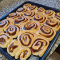 El cooksnap de cris cuando hizo Cinnamon roll o rollo de Canela.
