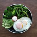 El cooksnap de Maine Santillán cuando hizo Huevo con verduras.