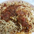 El cooksnap de Natalia Muñoz cuando hizo Fideos Caseros.