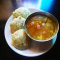Monika's Dabha's cooksnap of when they made Idli and Shambhar.