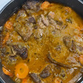 El cooksnap de Marita AdM cuando hizo 625. Fricandó de ternera y setas (principal carne).