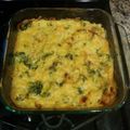 Daniel's cooksnap of when they made Broccoli Hashbrown Casserole.