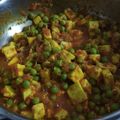 Ruchita Saxena's cooksnap of when they made Matar Paneer masala.