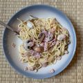 Harwin Prahara's cooksnap of when they made Carbonara - the Italian way.