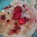 Stephanie's cooksnap of when they made Strawberry Vanilla Pancakes.