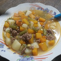 El cooksnap de Pamela Carvajal cuando hizo Carbonada con carne molida.