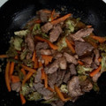 El cooksnap de Yaya cuando hizo Pollo con brócoli y soja.