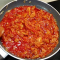 El cooksnap de Mercedes NL cuando hizo Macarrones de atun con setas.