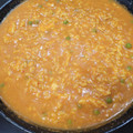 El cooksnap de Maria Godino cuando hizo Arroz caldoso con pollo.