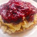 El cooksnap de Mari García cuando hizo Tarta de queso en microondas.