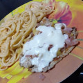 El cooksnap de Reyna Hurtado cuando hizo Pechuga de pollo hawaiiana.