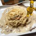 รูป Cooksnap ของ Sirima เมื่อเขาทำ สปาเกตตี้ไวท์ซอสครีมเห็ด