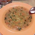El cooksnap de Fanny Bringas cuando hizo Sopa de zanahoria y avena.