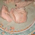 El cooksnap de Merche cuando hizo Salmón en vaporera de bambú con salsa light de queso azul.