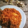 Cooksnap dari Arvina Harahap untuk resep Ayam Goreng Serundeng Kelapa