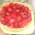 El cooksnap de Alejandra Rojas cuando hizo Tarta de Frutillas con crema 🍓.
