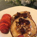 El cooksnap de Ixchel Ramirez cuando hizo Pancakes de avena, plátano y mantequilla de cacahuate.