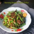 Cooksnap Dapur Yusfarisyia semasa beliau membuat Kacang Buncis Tumis Telur.
