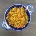 Riddhi Dholakia's cooksnap of when they made બેસન વાલા શીમલા મરચા(Besan capsicum sabji recipe in Gujarati).