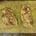 Cooksnap από lefteris pantelakis στη συνταγή Κοτόπουλο με ρύζι και κουρκουμά στο φούρνο και sauce γιαουρτιού