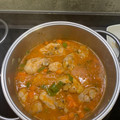 El cooksnap de Pedro Agraz Gutierrez cuando hizo Pollo con tomate y setas.