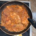 El cooksnap de rafael gamaza cuando hizo Pollo en salsa de tomate y queso.