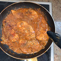 El cooksnap de rafael gamaza cuando hizo Pollo en salsa de tomate y queso.