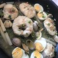 El cooksnap de Charles cuando hizo Merluza a la vasca.