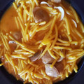 El cooksnap de Akira cuando hizo Fideos con almejas.