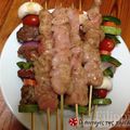 Cooksnap από FILIPPIA στη συνταγή Σουβλάκια λαχανικών στο γκριλ με σως