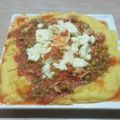 El cooksnap de Lady Marmalade cuando hizo Polenta con sobras de pollo asado.