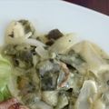 El cooksnap de Berenice Jasso cuando hizo Rajas poblanas con pollo en crema de elote.