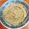 El cooksnap de Glaucia Irene cuando hizo "Hummus" de lentejas y nueces con bastoncitos de zanahoria.